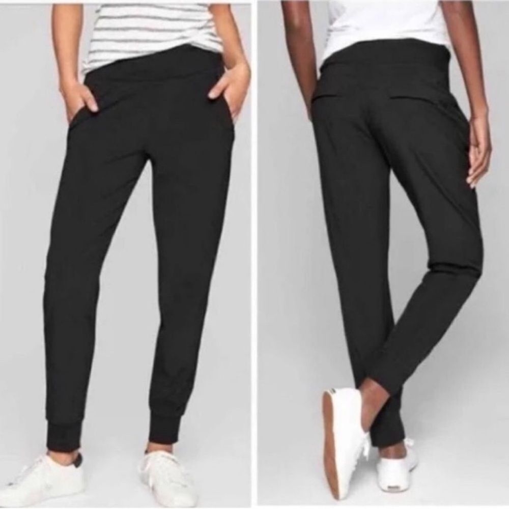 ATHLETA Lined Soho Lined Jogger Pants Black Size 8 Tall - Picture 4 of 14